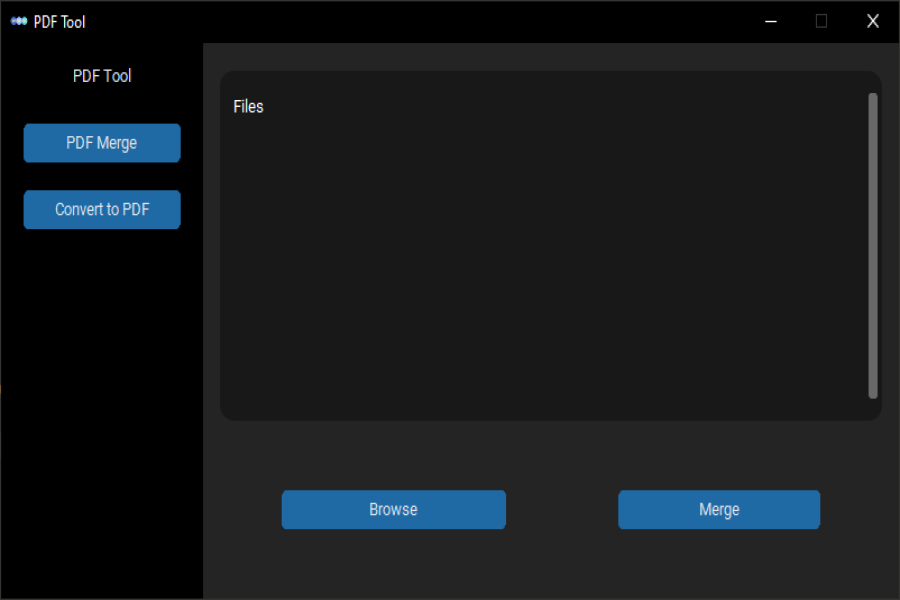 Minimalistic PDF Tool